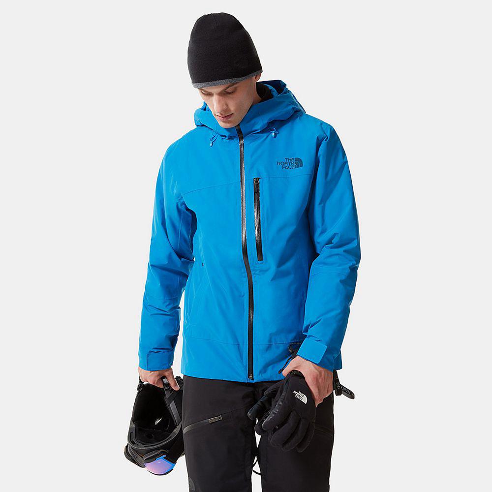 The North Face Descendit Ανδρικα Αδιάβροχο Μπουφάν - Μπλε (TDNF86204)